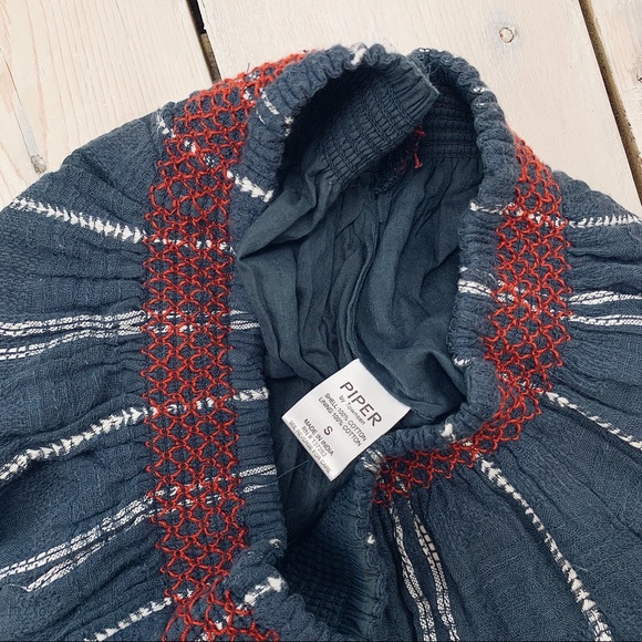 Piper by Townsen | Blue Striped Flowy Bloom Shorts - Picture 5 of 5